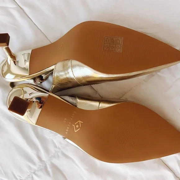 Katy Perry Collections NEW Gold Slingback Heels 8.5 - Picture 6 of 6